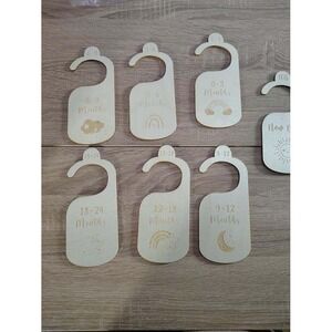 Wooden Baby Clothes Size Dividers Wardrobe Organizers Closet‎ Hangers New